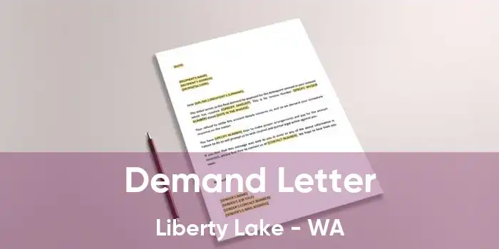 Demand Letter Liberty Lake - WA