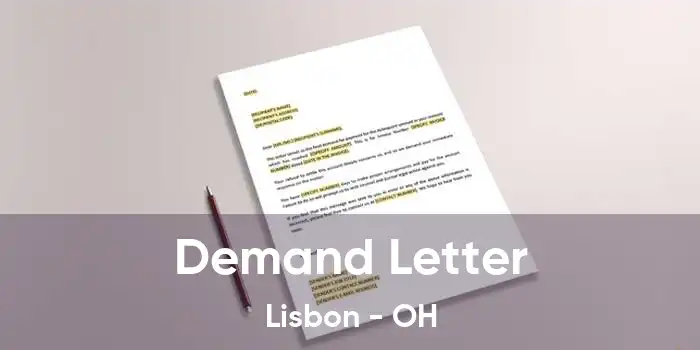 Demand Letter Lisbon - OH