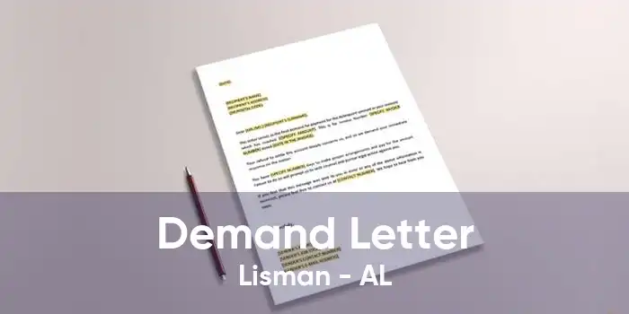 Demand Letter Lisman - AL