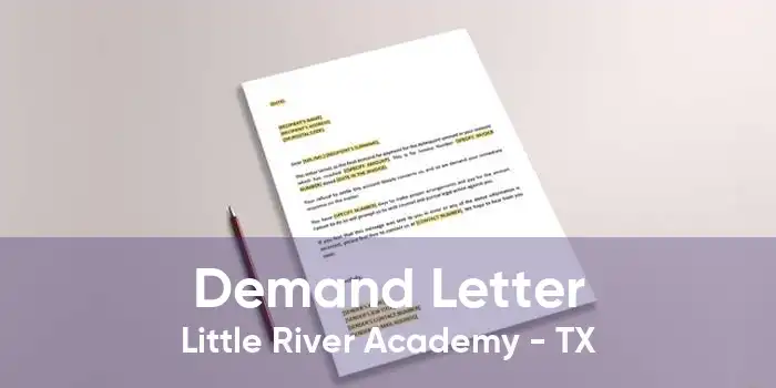 Demand Letter Little River Academy - TX