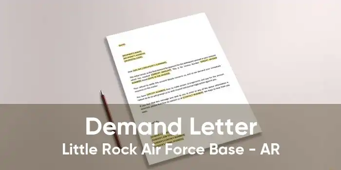Demand Letter Little Rock Air Force Base - AR