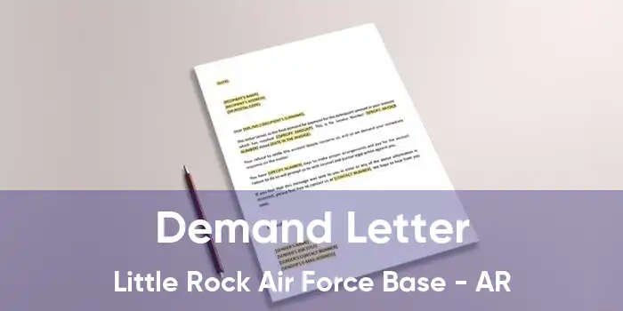 Demand Letter Little Rock Air Force Base - AR