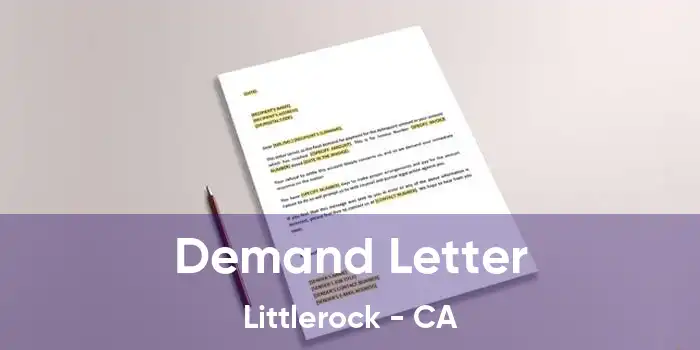 Demand Letter Littlerock - CA