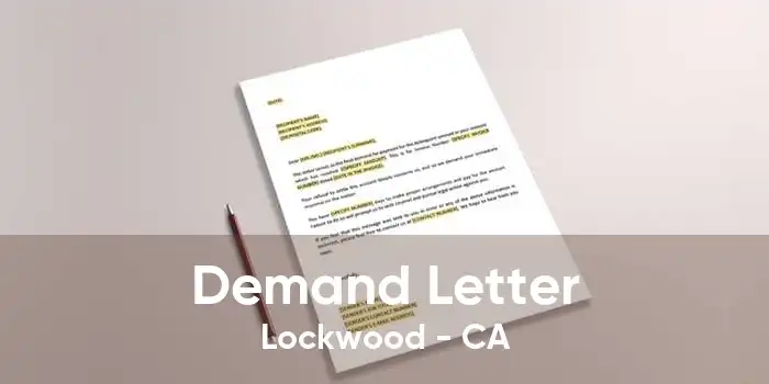 Demand Letter Lockwood - CA