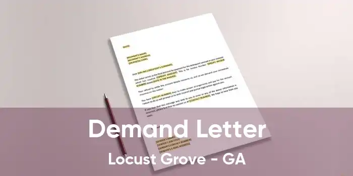  Demand Letter Locust Grove - GA