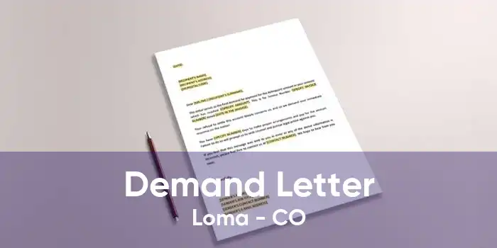 Demand Letter Loma - CO