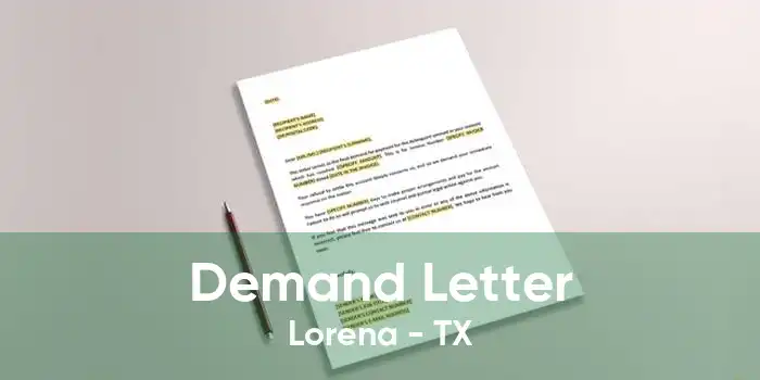 Demand Letter Lorena - TX
