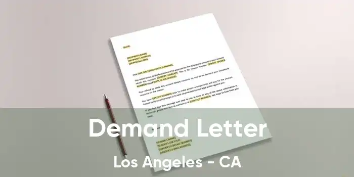 Demand Letter Los Angeles - CA