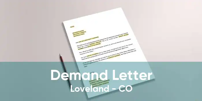 Demand Letter Loveland - CO