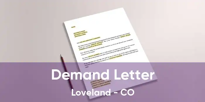 Demand Letter Loveland - CO