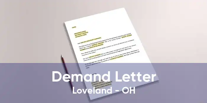 Demand Letter Loveland - OH