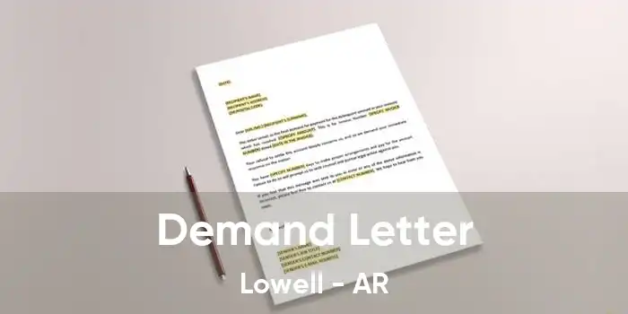 Demand Letter Lowell - AR