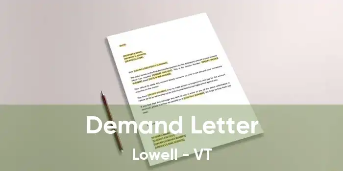 Demand Letter Lowell - VT