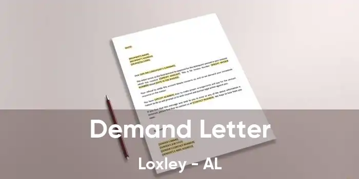 Demand Letter Loxley - AL