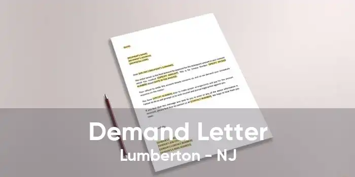 Demand Letter Lumberton - NJ