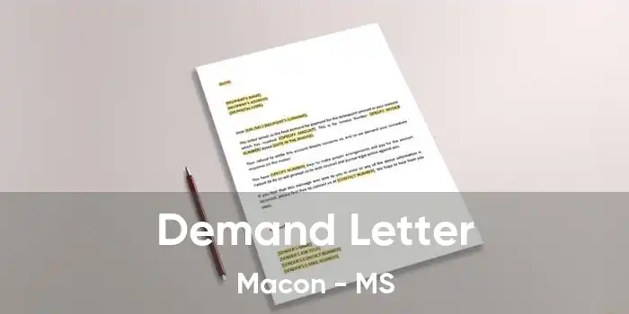 Demand Letter Macon - MS