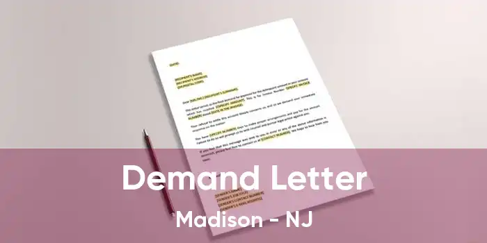 Demand Letter Madison - NJ