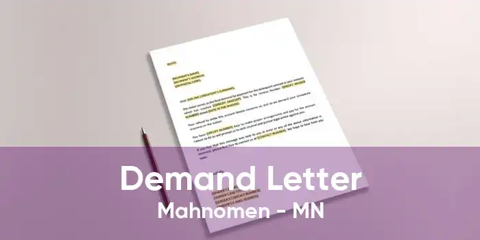Demand Letter Mahnomen - MN