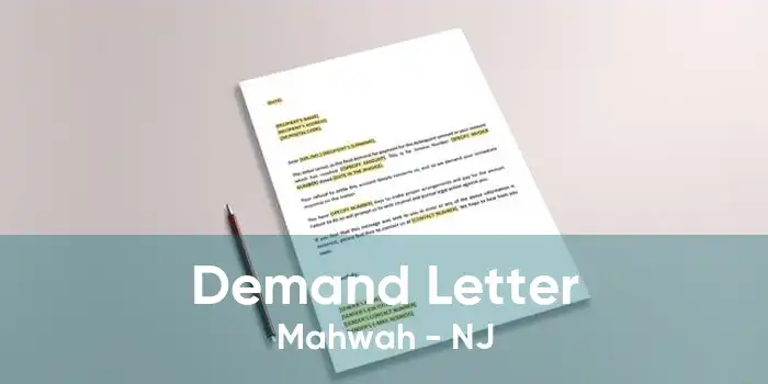Demand Letter Mahwah - NJ