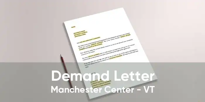 Demand Letter Manchester Center - VT