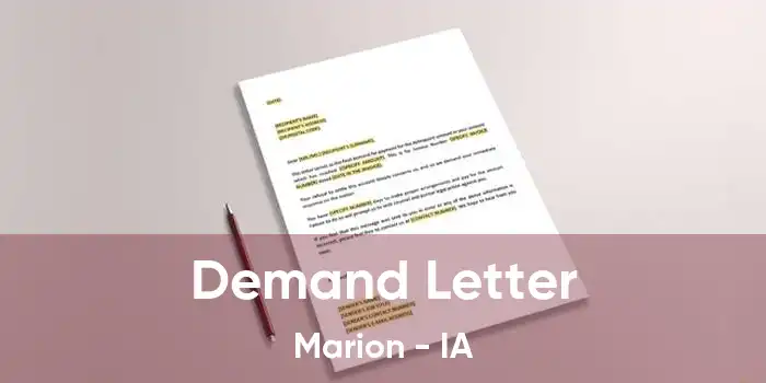  Demand Letter Marion - IA
