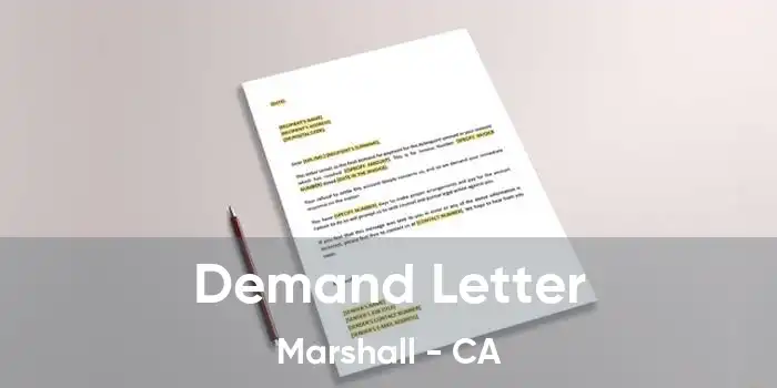  Demand Letter Marshall - CA