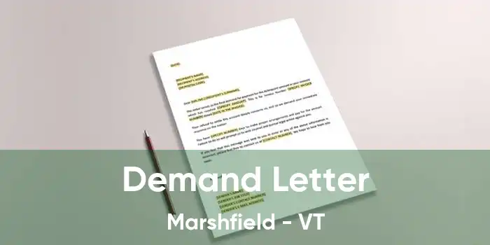 Demand Letter Marshfield - VT