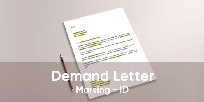 Demand Letter Marsing - ID