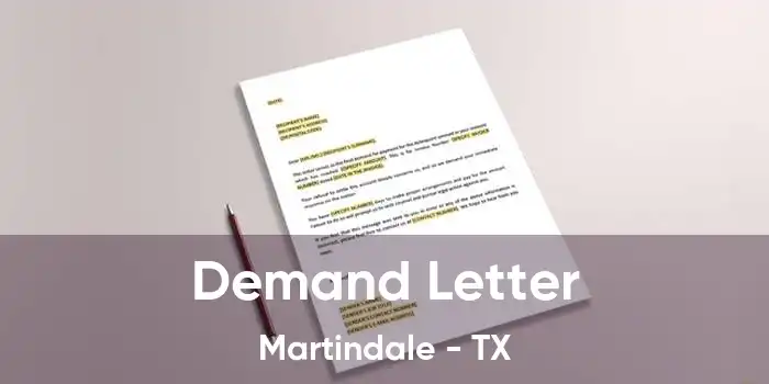 Demand Letter Martindale - TX