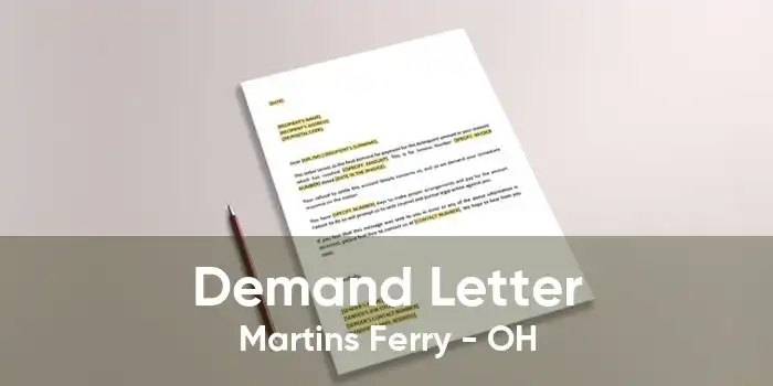 Demand Letter Martins Ferry - OH