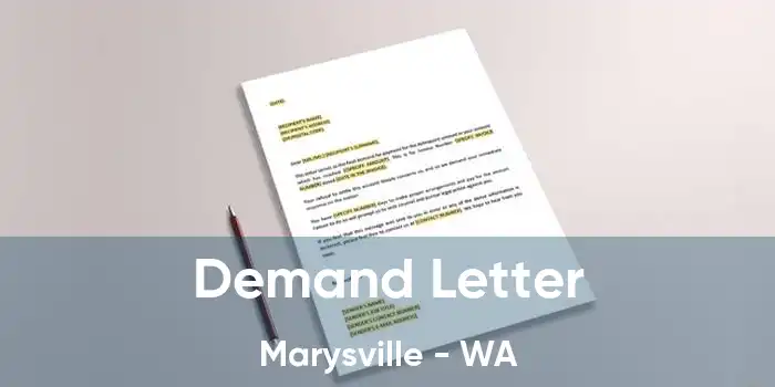 Demand Letter Marysville - WA