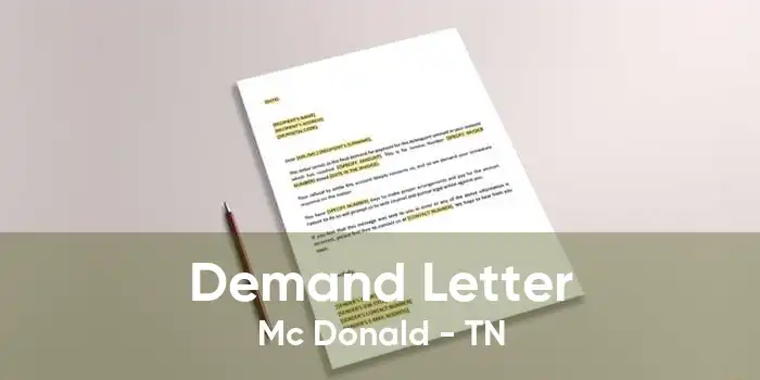 Demand Letter Mc Donald - TN