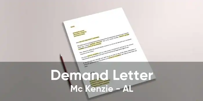 Demand Letter Mc Kenzie - AL