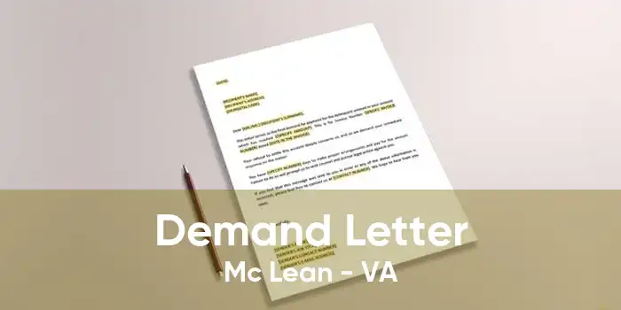 Demand Letter Mc Lean - VA