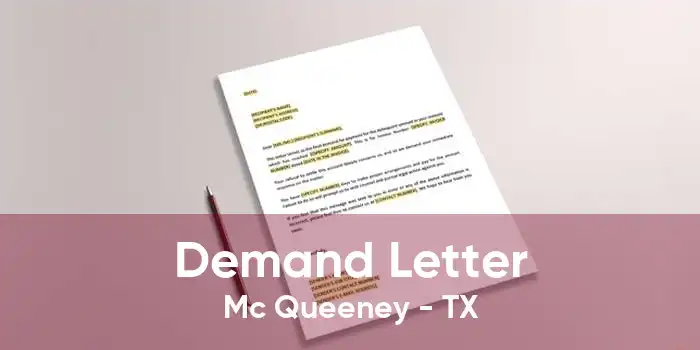 Demand Letter Mc Queeney - TX