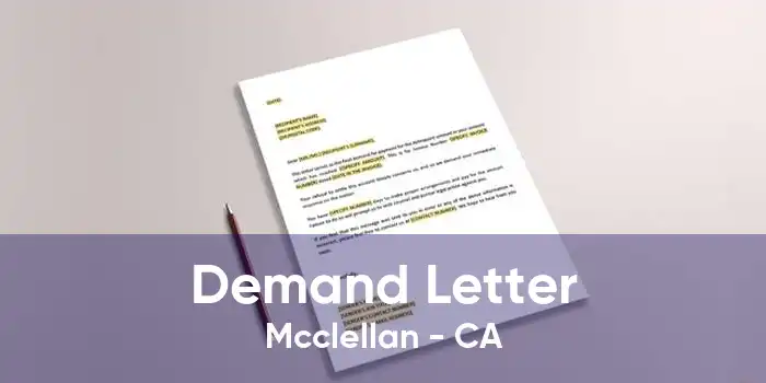 Demand Letter Mcclellan - CA