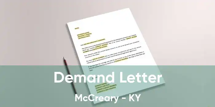  Demand Letter McCreary - KY