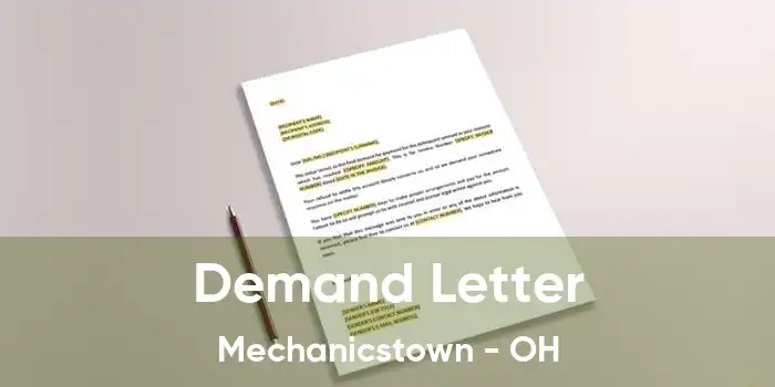 Demand Letter Mechanicstown - OH