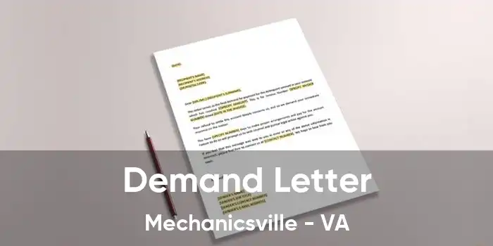 Demand Letter Mechanicsville - VA