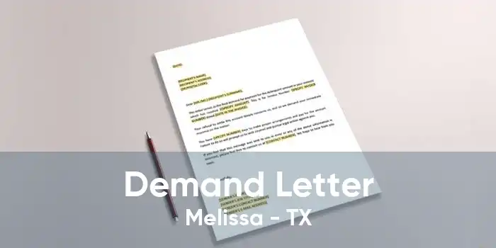 Demand Letter Melissa - TX