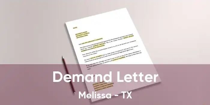 Demand Letter Melissa - TX