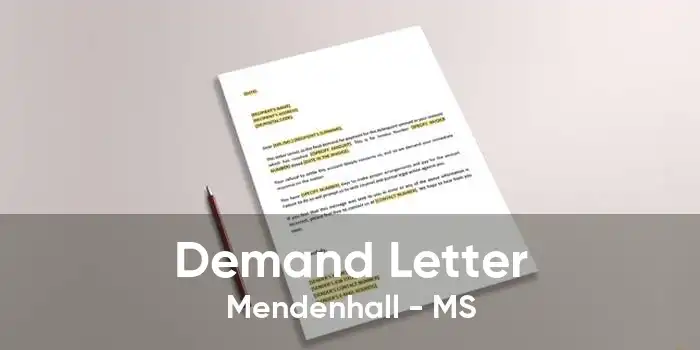 Demand Letter Mendenhall - MS