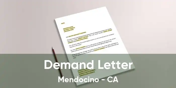 Demand Letter Mendocino - CA