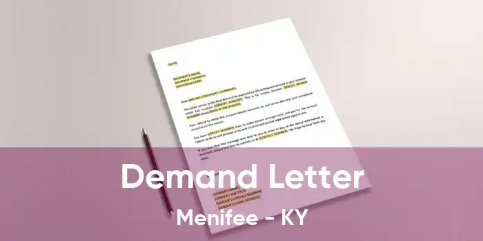  Demand Letter Menifee - KY