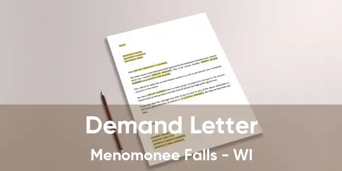  Demand Letter Menomonee Falls - WI