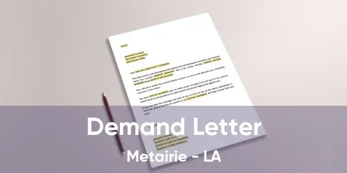  Demand Letter Metairie - LA