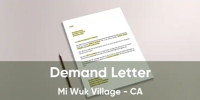 Demand Letter Mi Wuk Village - CA