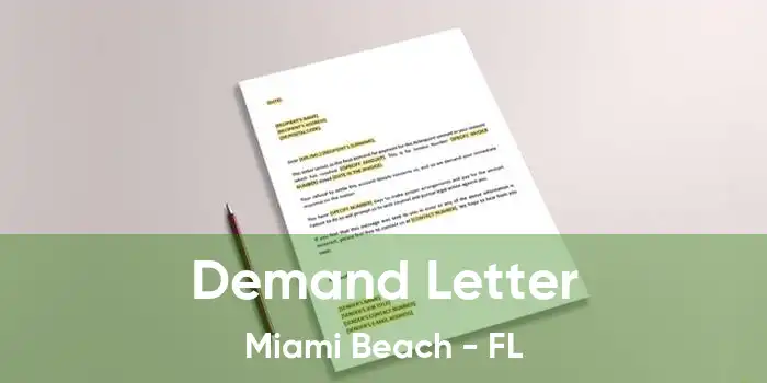 Demand Letter Miami Beach - FL