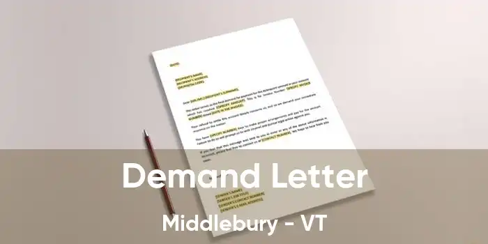 Demand Letter Middlebury - VT