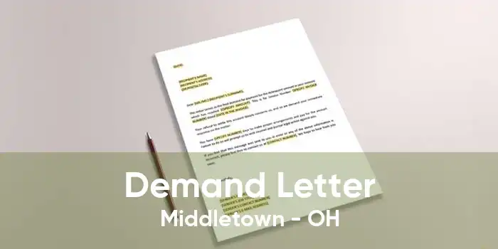 Demand Letter Middletown - OH